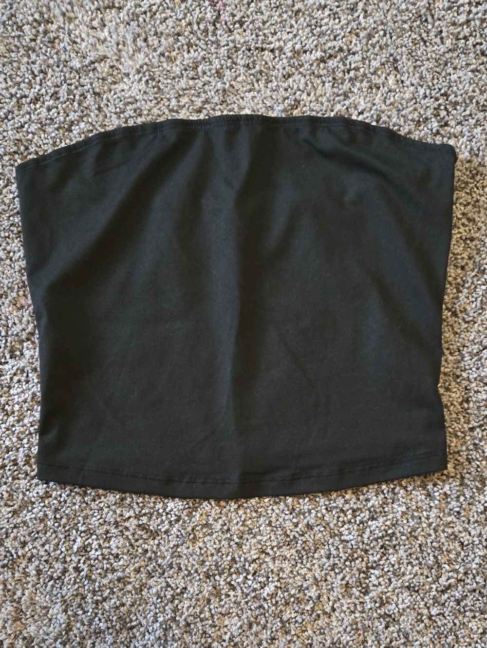 Black Strapless Tube Top